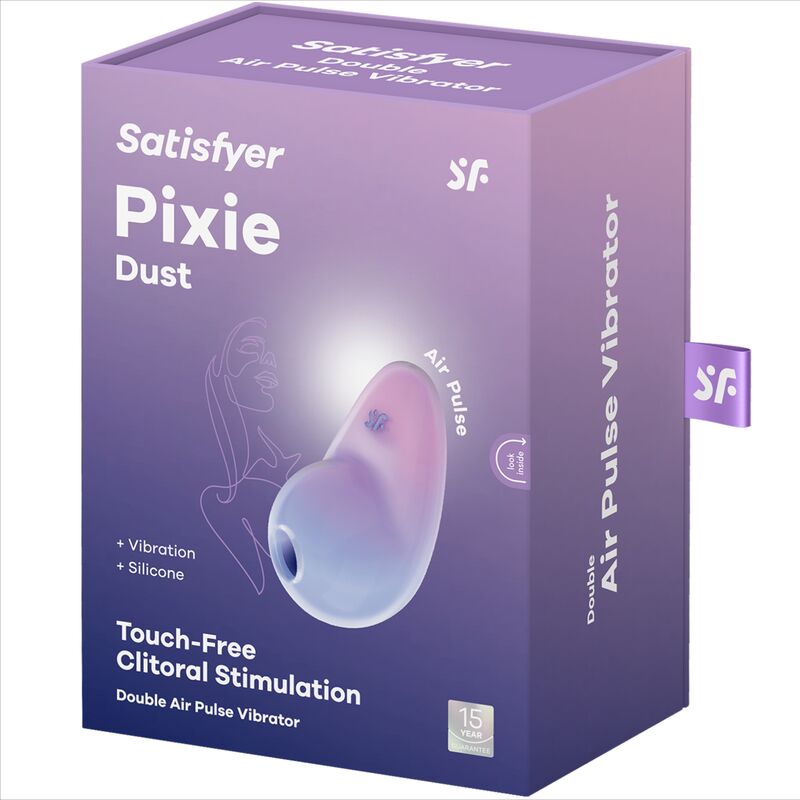 Stimulateur clitoridien air pulse et vibrant Pixie Dust Lilas — Satisfyer Air Pulse