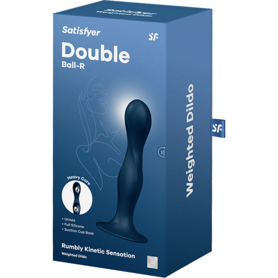 Double Ball-R : gode silicone à boules lestées — SATISFYER PLUGS