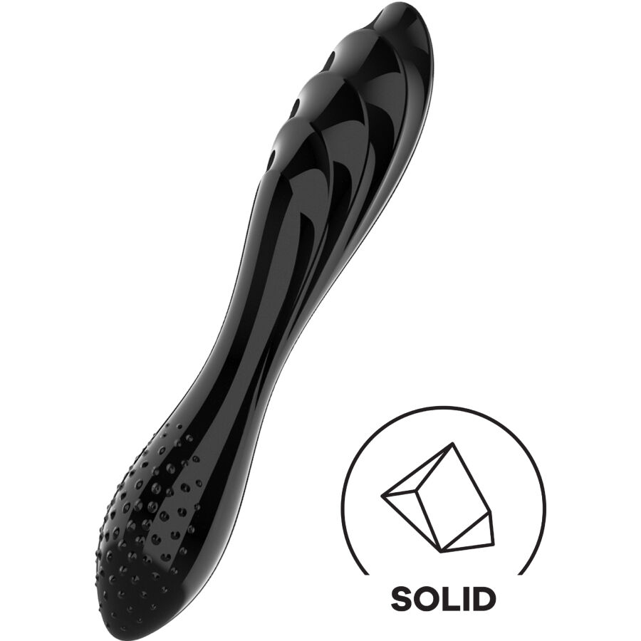 Gode en verre cristal double texture — SATISFYER CRYSTAL