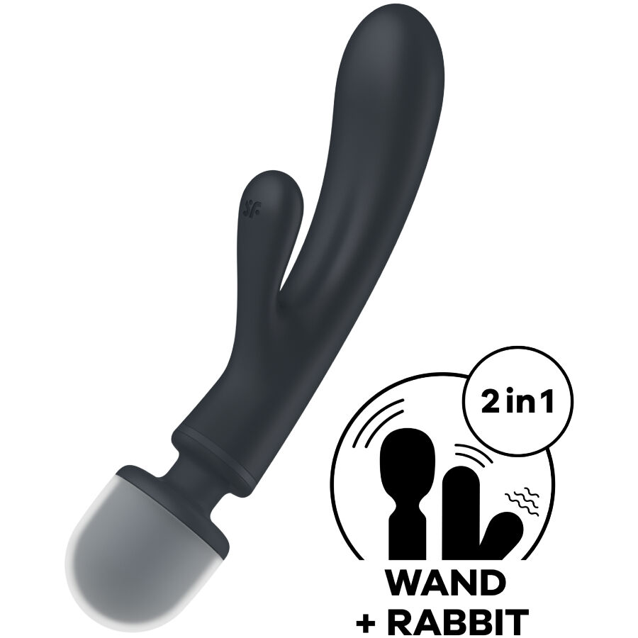 Vibromasseur lapin triple stimulation gris — SATISFYER VIBRATOR