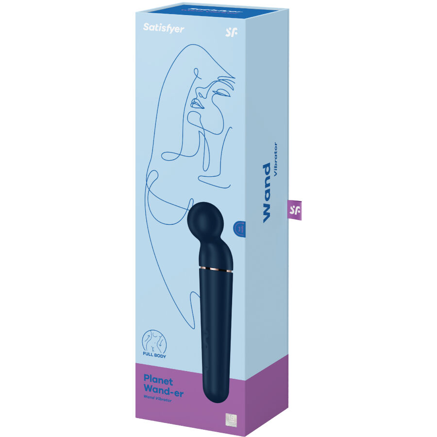 Massageur vibrateur Planet Wand-er bleu — SATISFYER WAND