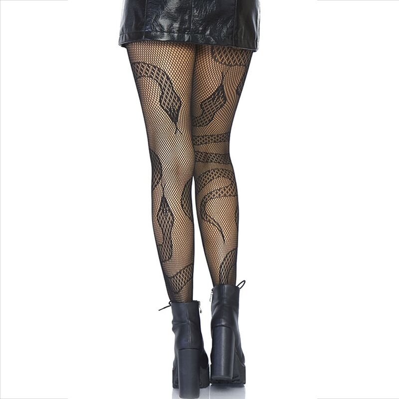 Bas résille à motif serpent — LEG AVENUE HOSIERY