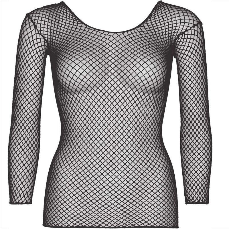 Top résille à manches longues noir — LEG AVENUE ACCESSORIES