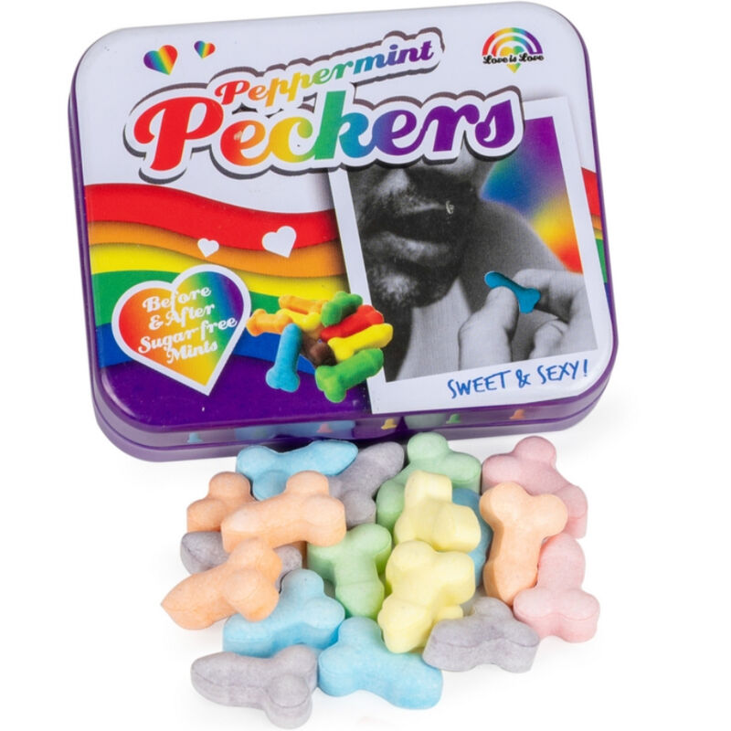 Bonbons arc-en-ciel à la menthe poivrée sans sucre — SPENCER & FLETWOOD