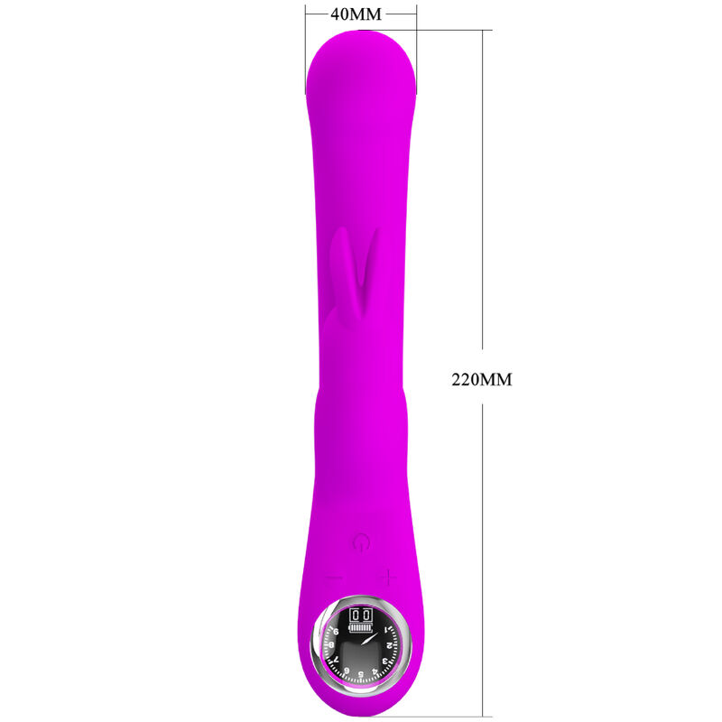 Vibrateur lapin et point G rechargeable violet — PRETTY LOVE FLIRTATION