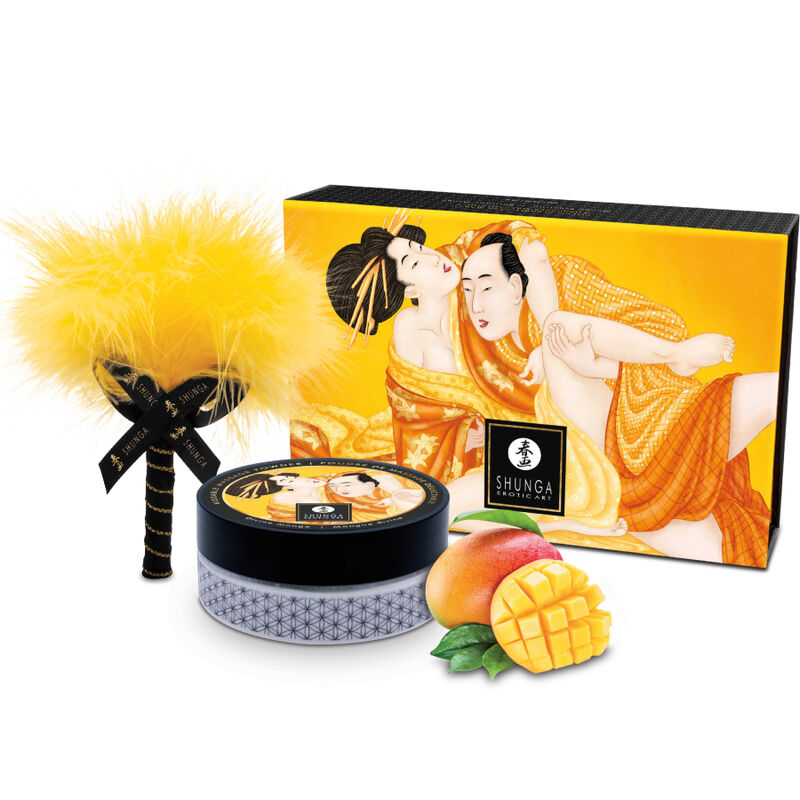 Kit de poudre de massage comestible à la mangue — SHUNGA BODY POWER
