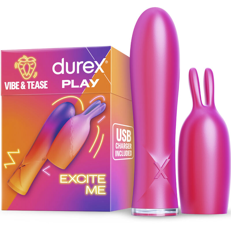 Vibromasseur bunny multi-vitesses Vibe & Tease — DUREX TOYS