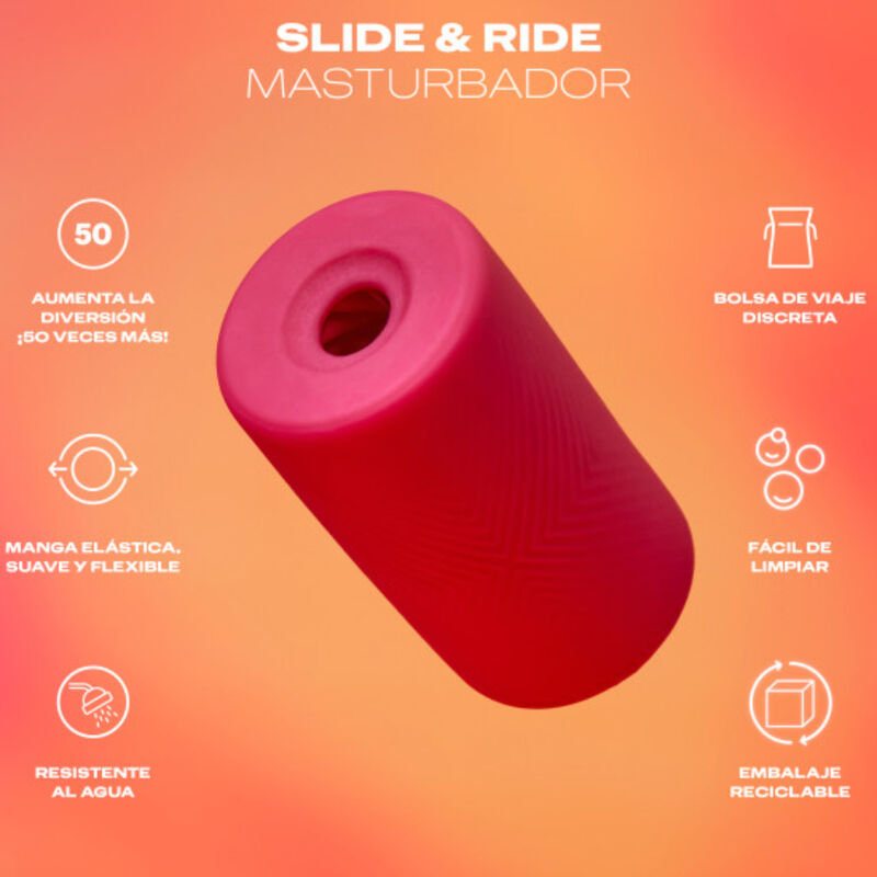 Masturbateur extensible texturé Slide & Ride — DUREX TOYS