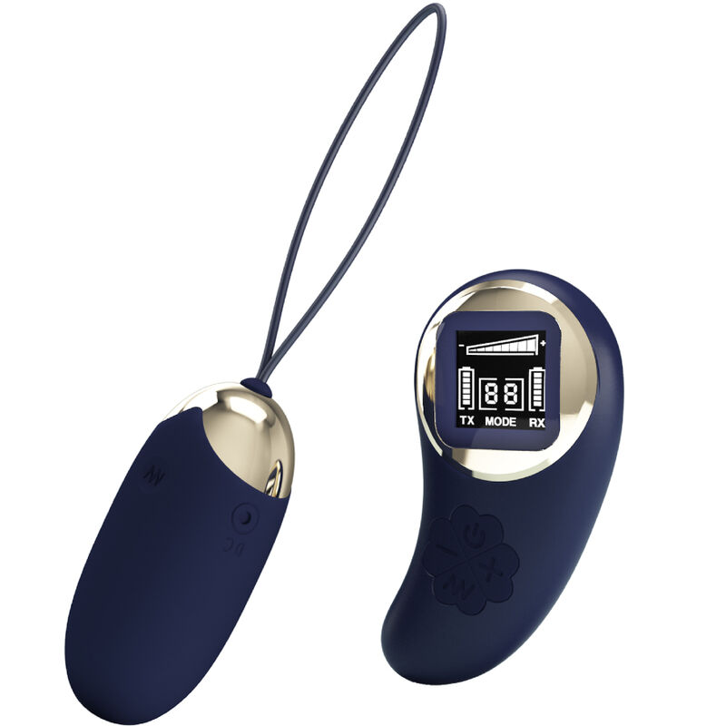 Œuf vibrant télécommandé Mina bleu — PRETTY LOVE LED