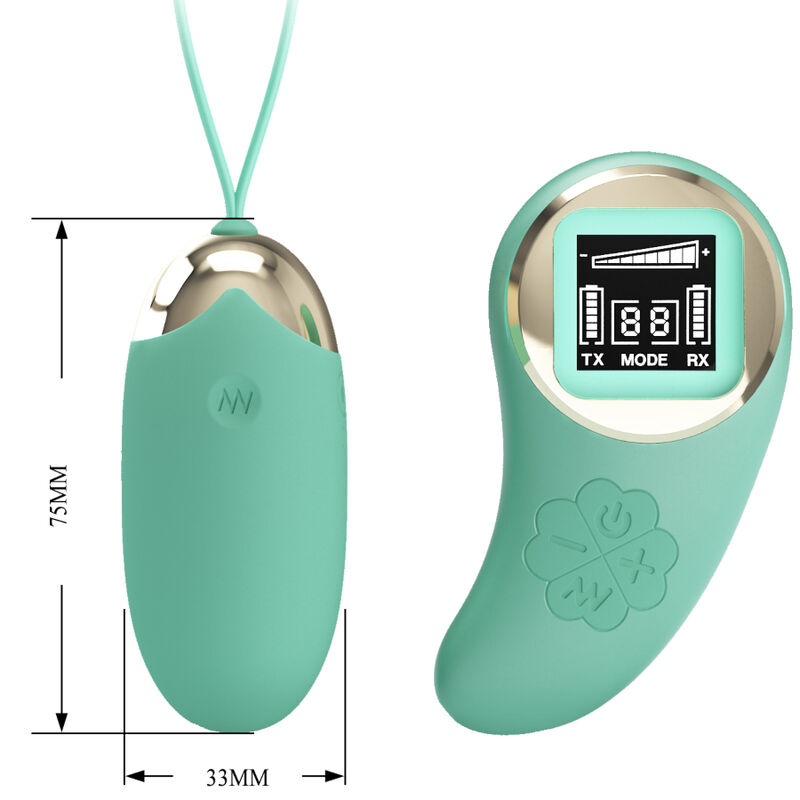 Œuf vibrant télécommandé vert — PRETTY LOVE LED