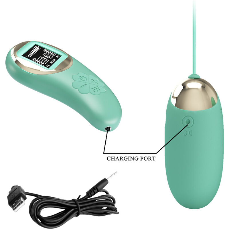 Œuf vibrant télécommandé vert — PRETTY LOVE LED