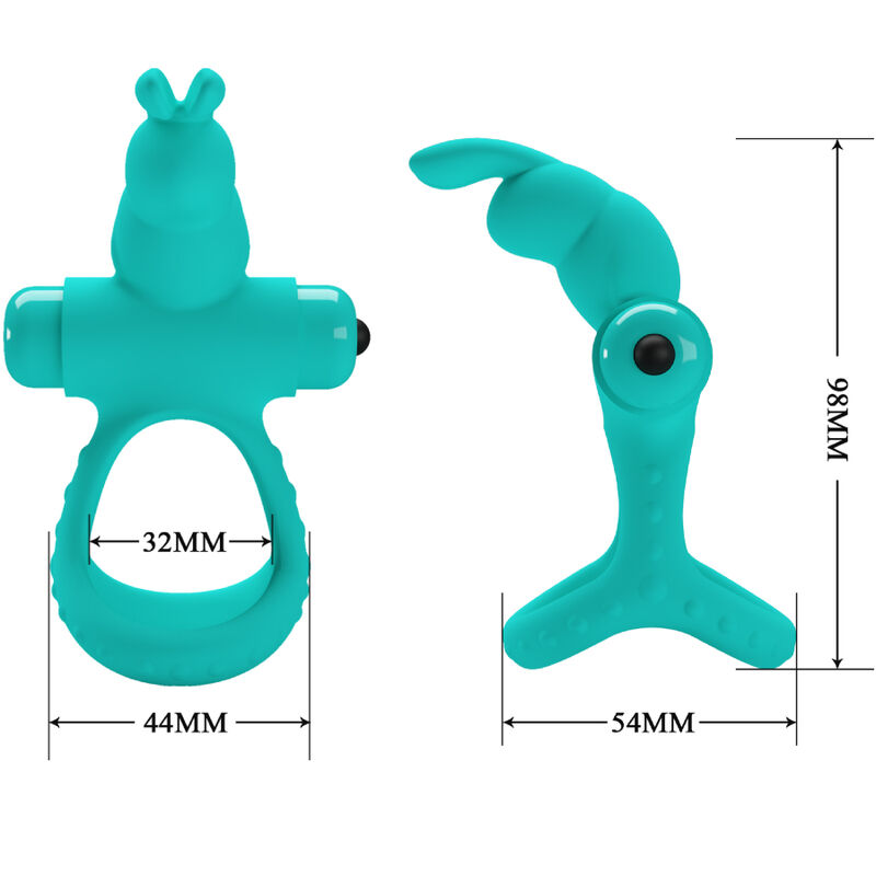 Anneau vibrant lapin vert — PRETTY LOVE MALE