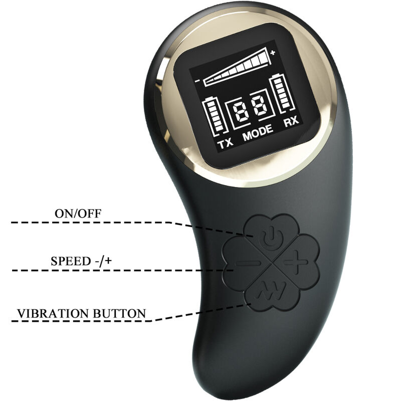 Vibromasseur double plaisir télécommandé — PRETTY LOVE C-TYPE