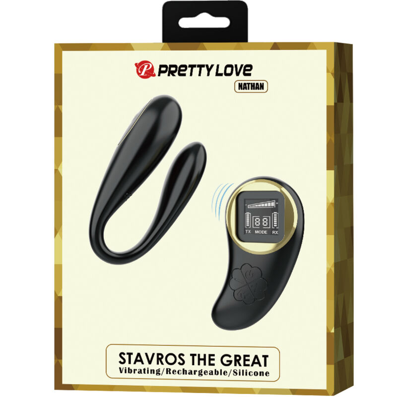 Vibromasseur double plaisir télécommandé — PRETTY LOVE C-TYPE