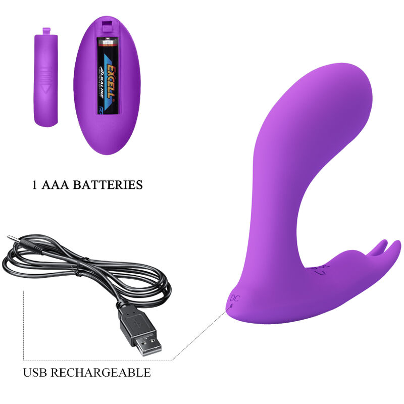 Masseur vibrant duo à télécommande — PRETTY LOVE BOTTOM