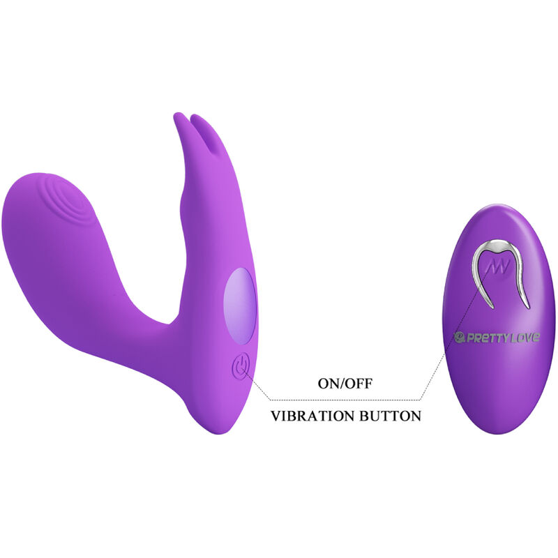 Masseur vibrant duo à télécommande — PRETTY LOVE BOTTOM