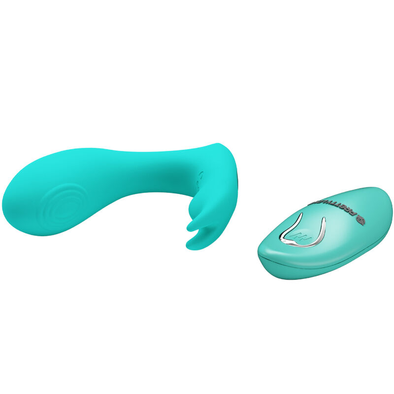 Télécommande vibrante et pulsatile Idabelle bleu — PRETTY LOVE BOTTOM