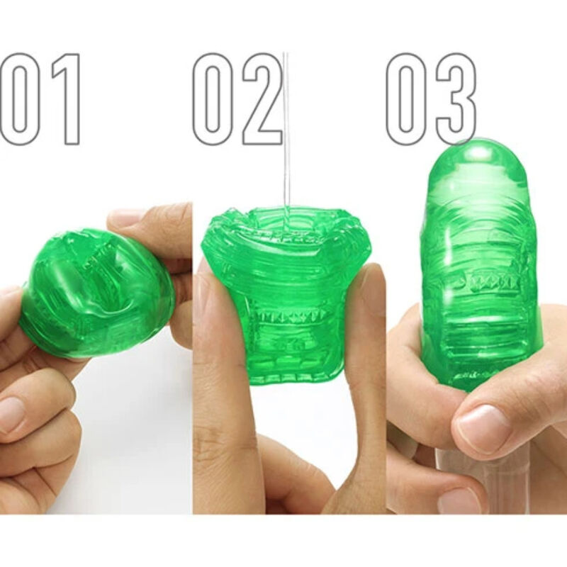 Masturbateur unisexe en gel doux Émeraude — TENGA