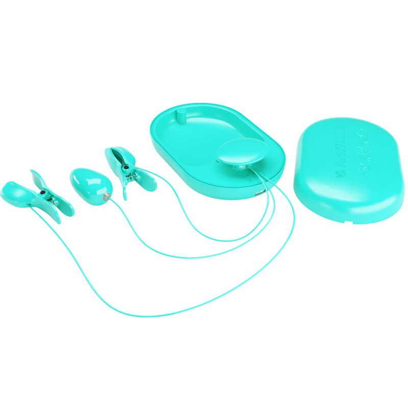 Pinces à électrostimulation vibrantes bleues — PRETTY LOVE FLIRTATION