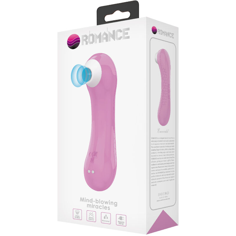 Stimulateur clitoridien à succion rose émeraude — ROMANCE