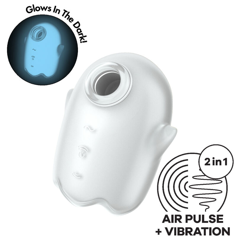 Stimulateur clitoridien à pression d'air et vibrations lumineux — SATISFYER AIR PULSE