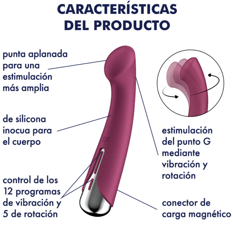 Vibrateur rotatif point G Spinning — SATISFYER