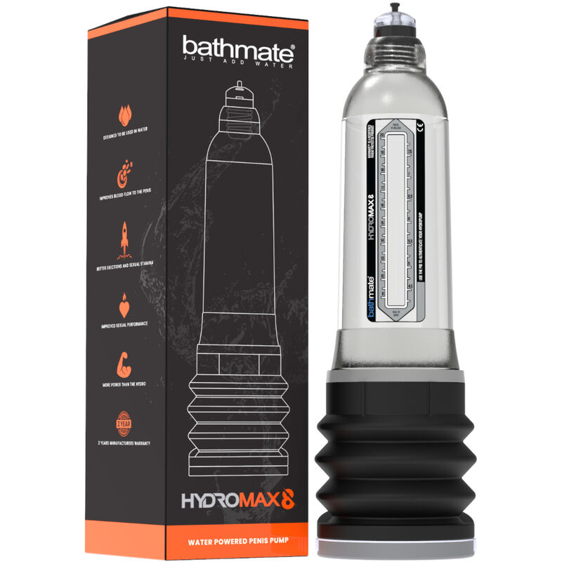 Hydromax 8 pompe à eau transparente — BATHMATE