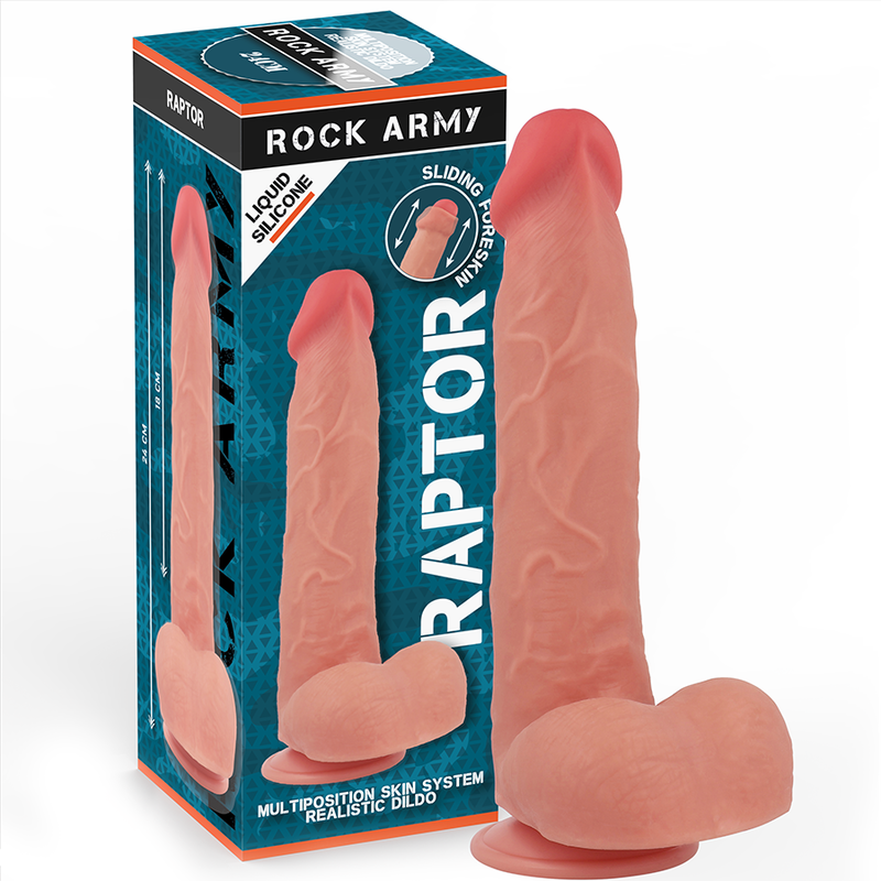 Godemichet réaliste en silicone liquide 24 cm — ROCK ARMY