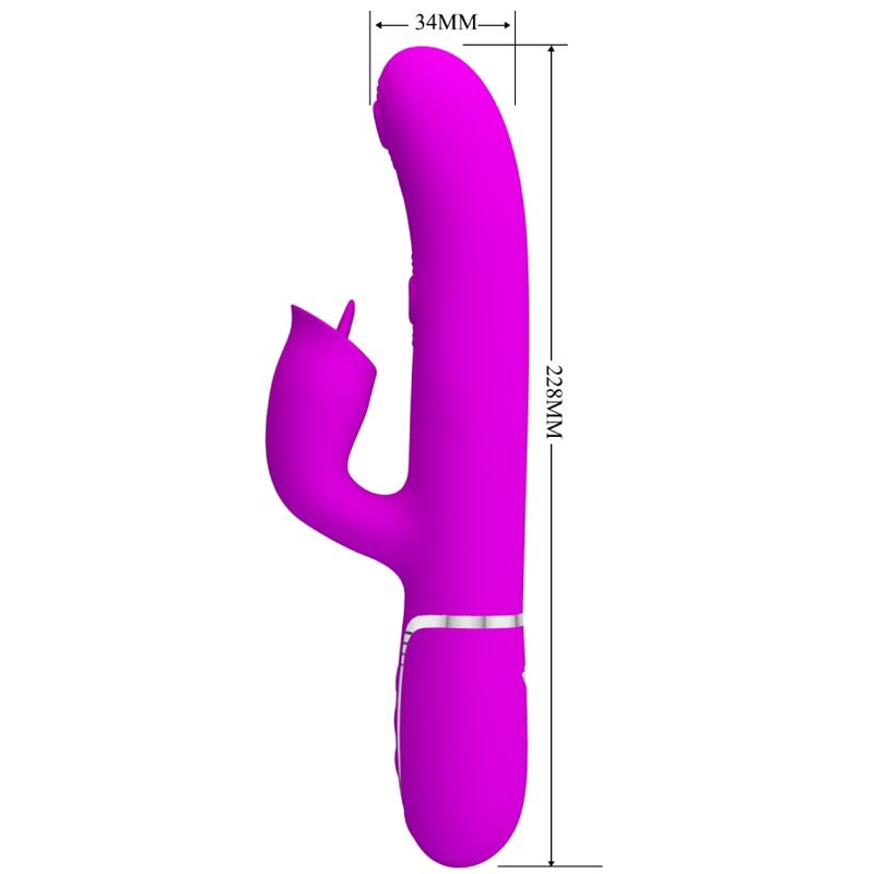 Vibrateur lapin avec léchage clitoridien — PRETTY LOVE FLIRTATION