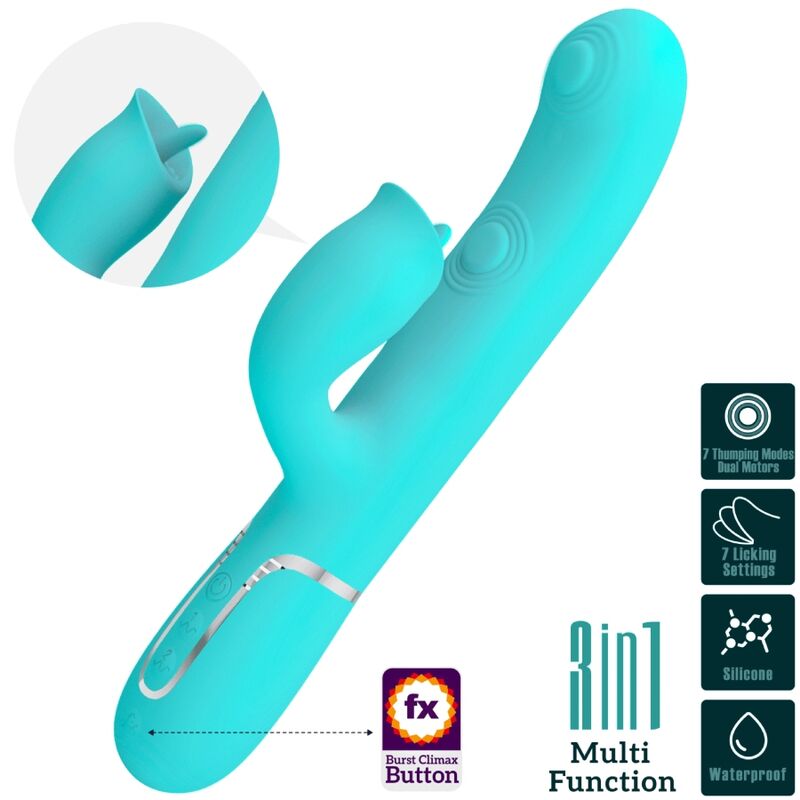Vibrateur lapin à lécher double stimulation — PRETTY LOVE FLIRTATION