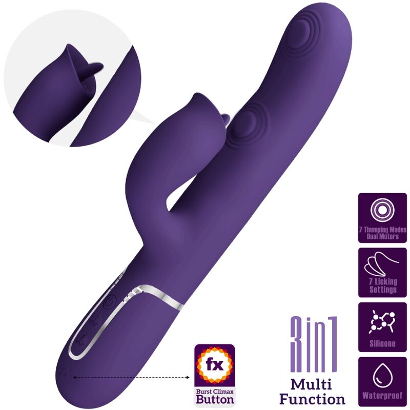 Vibrateur lapin à lécher et stimuler — PRETTY LOVE PARTY UP