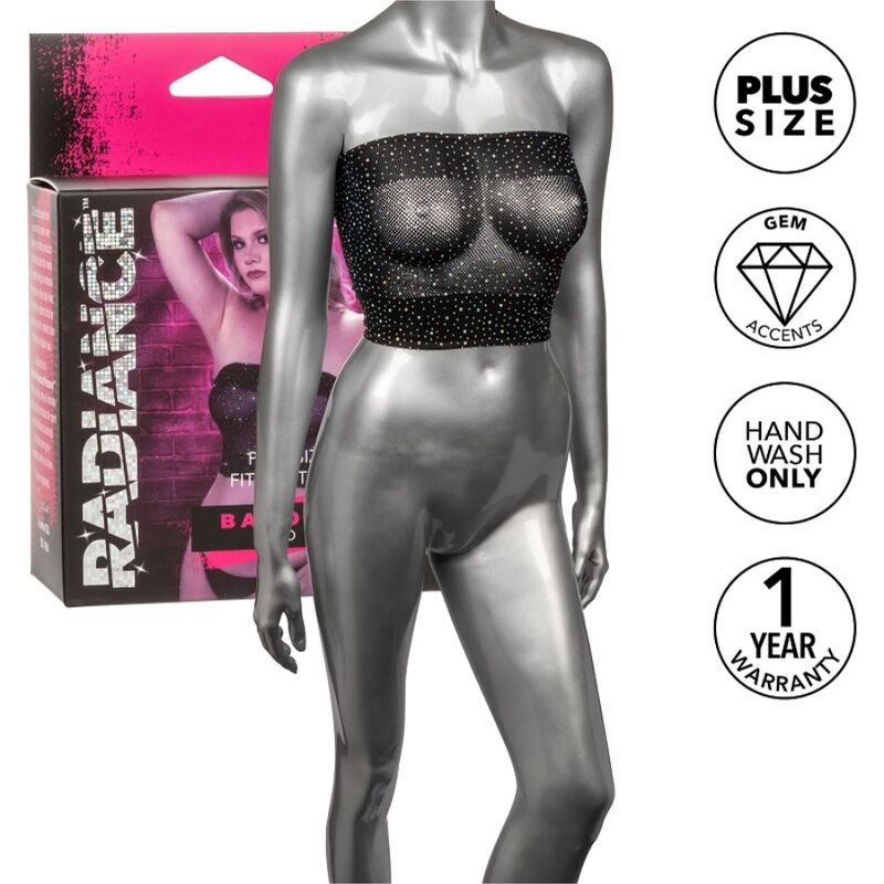 Haut bandeau Radiance grande taille à strass — CALEXOTICS