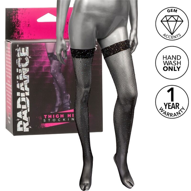 Bas cuisses Radiance avec strass — CALEXOTICS