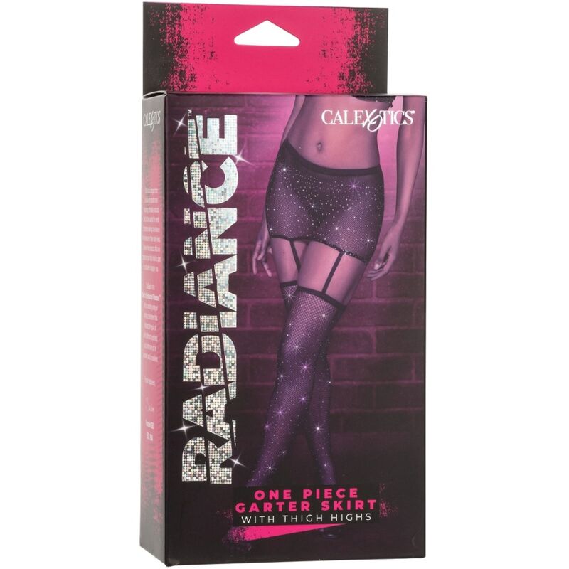 Ensemble jupe jarretières et bas hauts Radiance — Calexotics