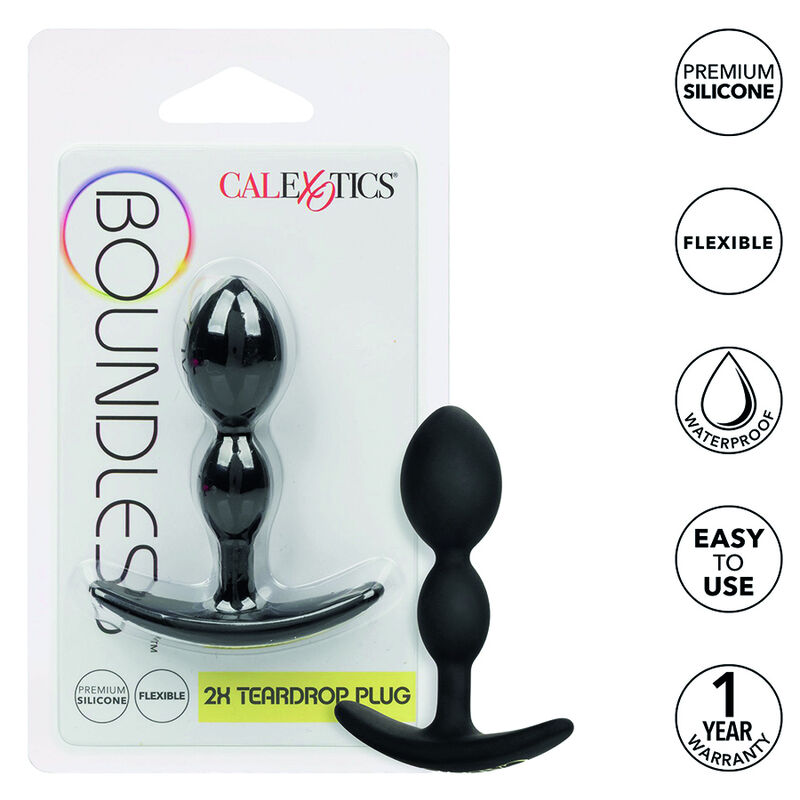 Bouchon anal en goutte souple Boundless 2x — CALEXOTICS