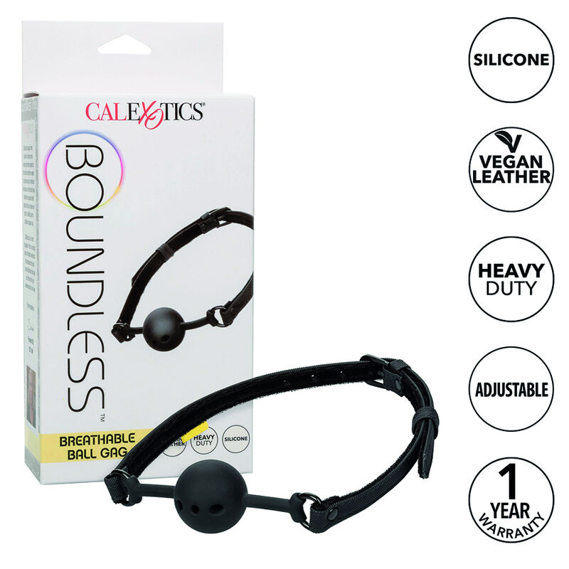 Bâillon boule respirant réglable — CALEXOTICS