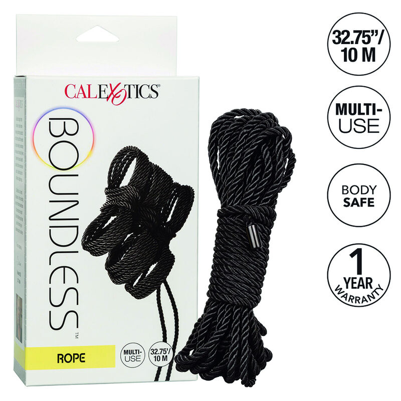 Corde de bondage Boundless 10 m noire — CALEXOTICS