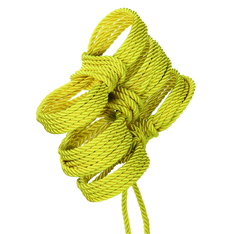 Corde de bondage 10 mètres jaune — CALEXOTICS