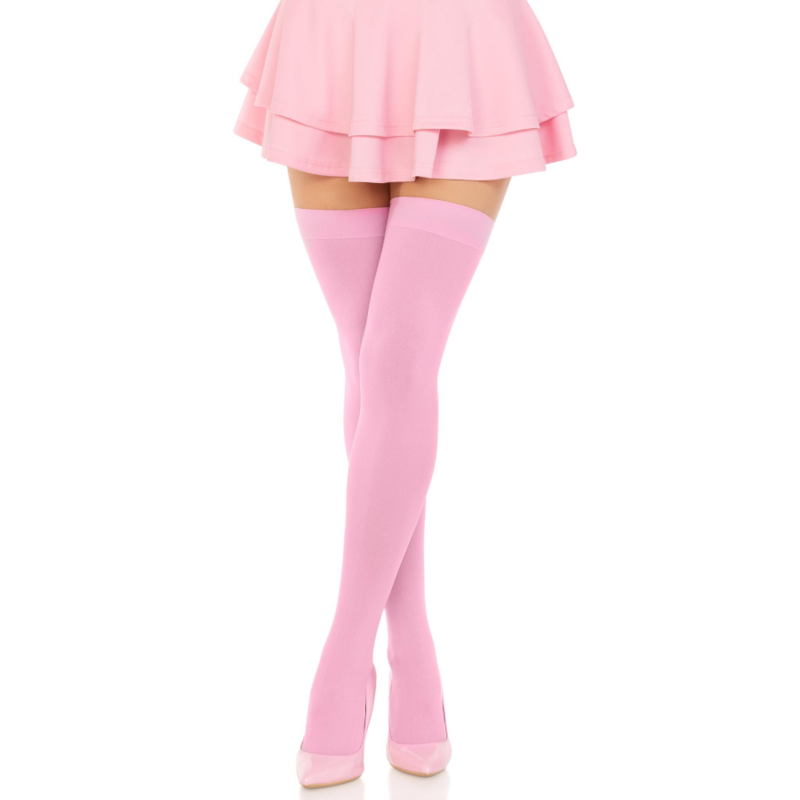 Cuisses hautes en nylon rose — LEG AVENUE HOSIERY
