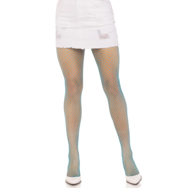 Collants résille lycra bleu électrique — LEG AVENUE HOSIERY