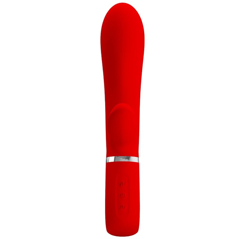 Vibromasseur G-spot multifonction à oreilles de lapin rouge — PRETTY LOVE FLIRTATION