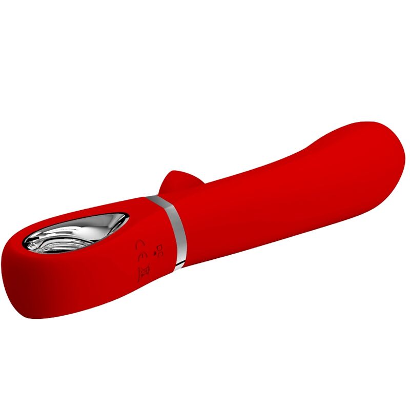 Vibromasseur G-spot multifonction à oreilles de lapin rouge — PRETTY LOVE FLIRTATION