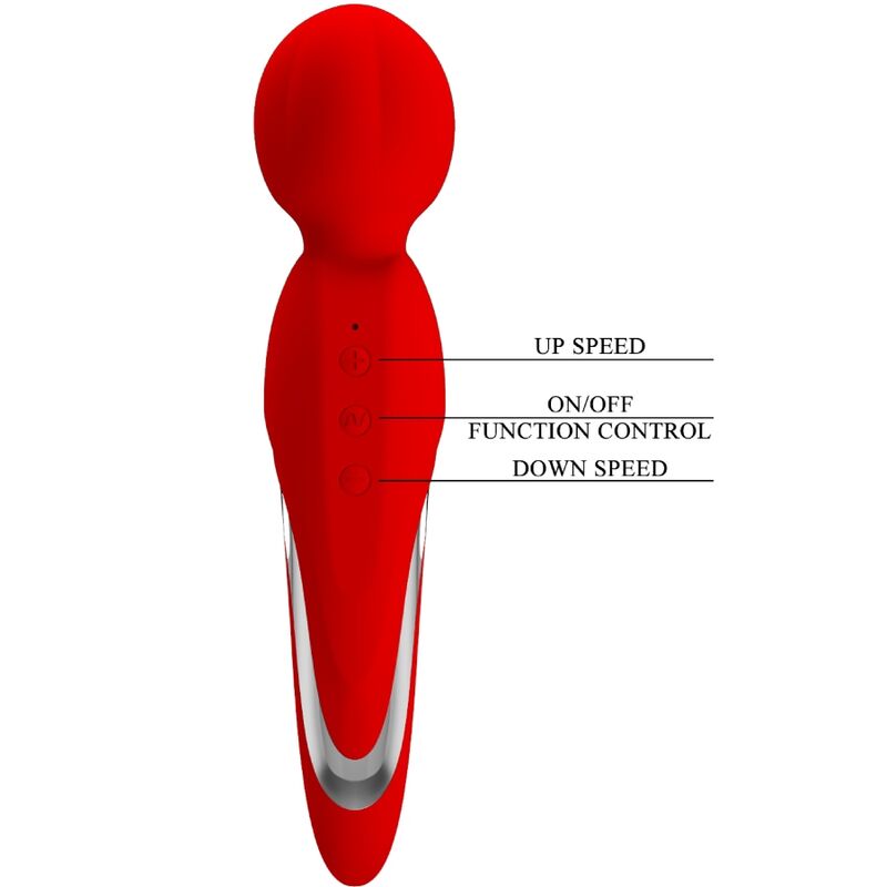 Baguette vibrante en silicone rouge — PRETTY LOVE FLIRTATION