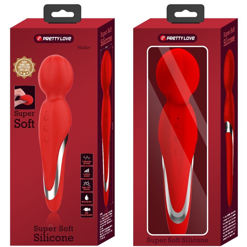 Baguette vibrante en silicone rouge — PRETTY LOVE FLIRTATION