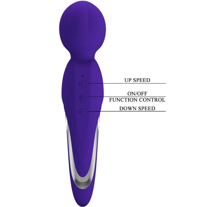 Baguette vibrante en silicone violette — PRETTY LOVE FLIRTATION