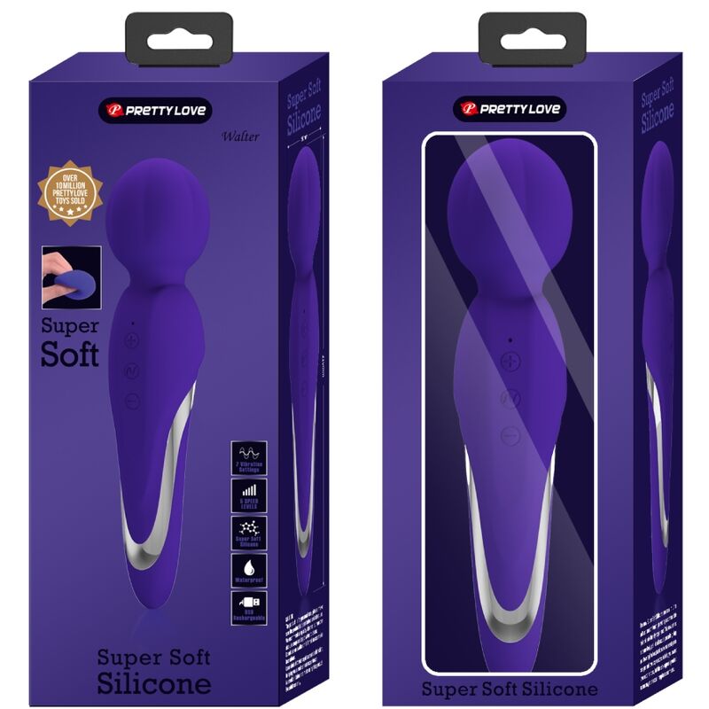 Baguette vibrante en silicone violette — PRETTY LOVE FLIRTATION