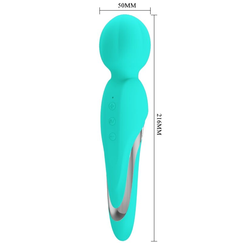 Masseur wand vibrant aqua vert — PRETTY LOVE FLIRTATION