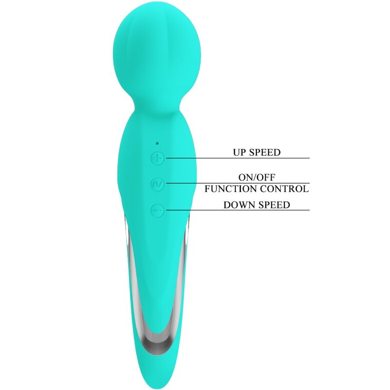Masseur wand vibrant aqua vert — PRETTY LOVE FLIRTATION