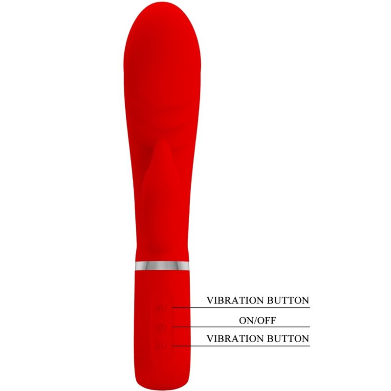 Vibrateur multifonction G-spot Prescott rouge — PRETTY LOVE FLIRTATION