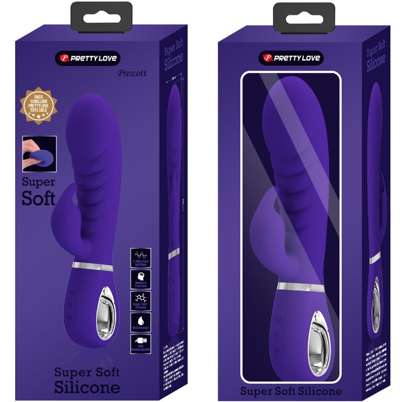 Vibromasseur rabbit souple à double stimulation — PRETTY LOVE FLIRTATION